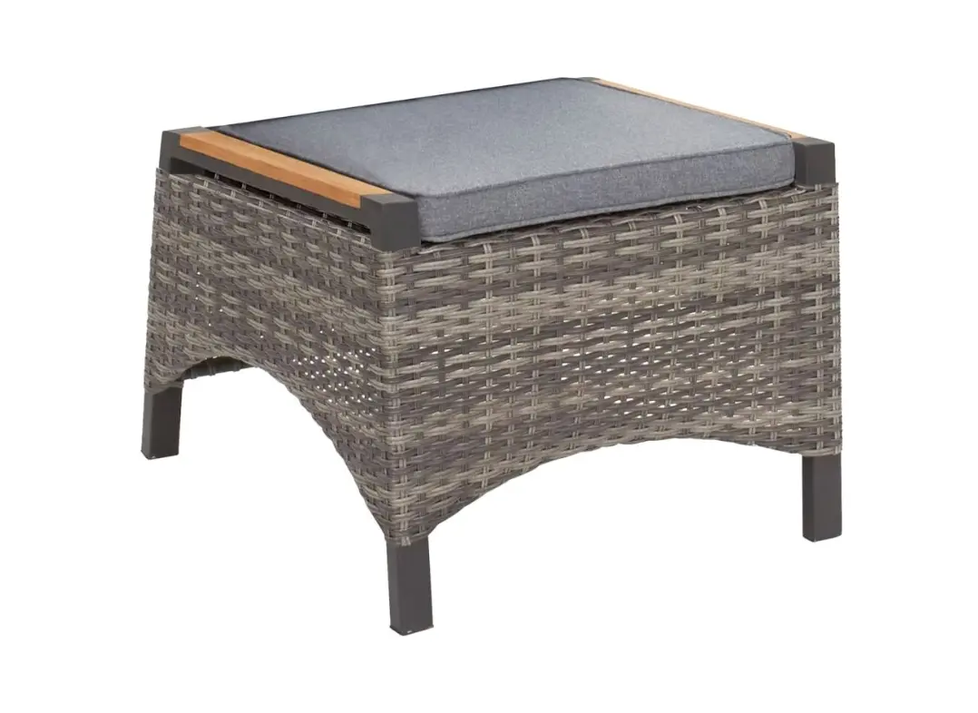 LC Garden Hocker Keramo ca. 45x58x46 cm Natur-Grau/Anthrazit