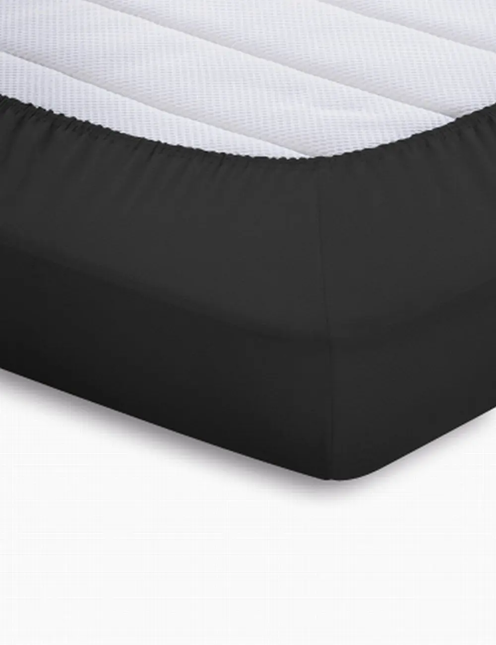 Schlafgut Spannbetttuch Jersey 90x190 cm schwarz