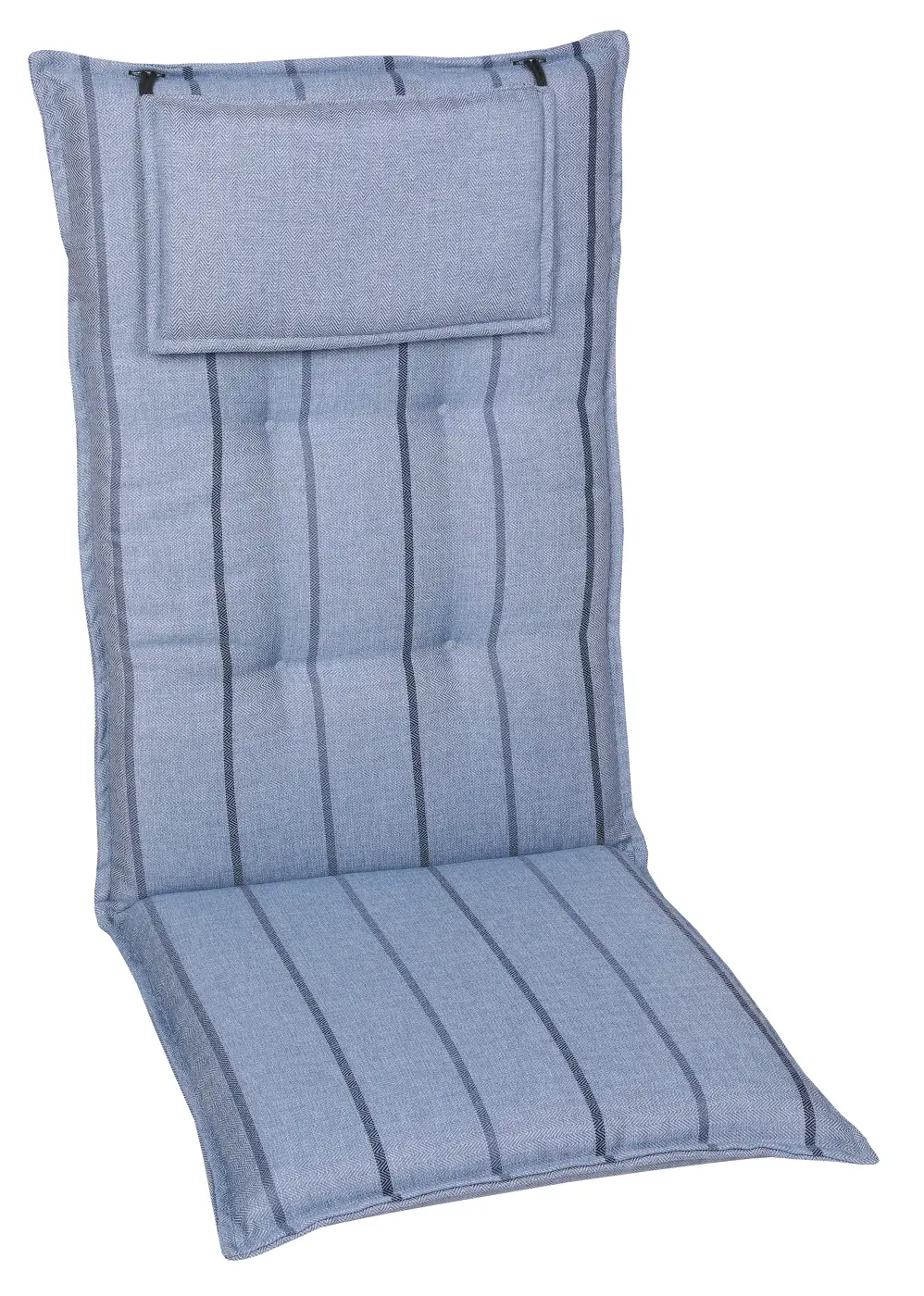 Garten-Sesselauflage hoch 23526-01 blau 50x7x120cm
