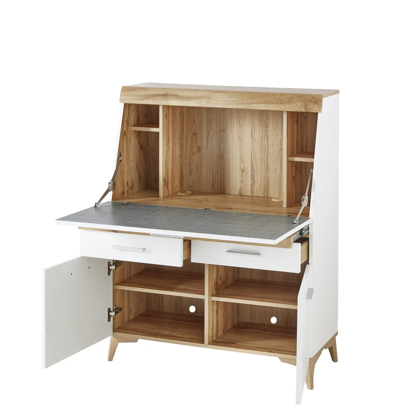Innostyle Kommode/Sekretär Secret weiß, braun, Eiche, Holz Innostyle Sekretär Secret weiß, braun, Eiche, Holz
