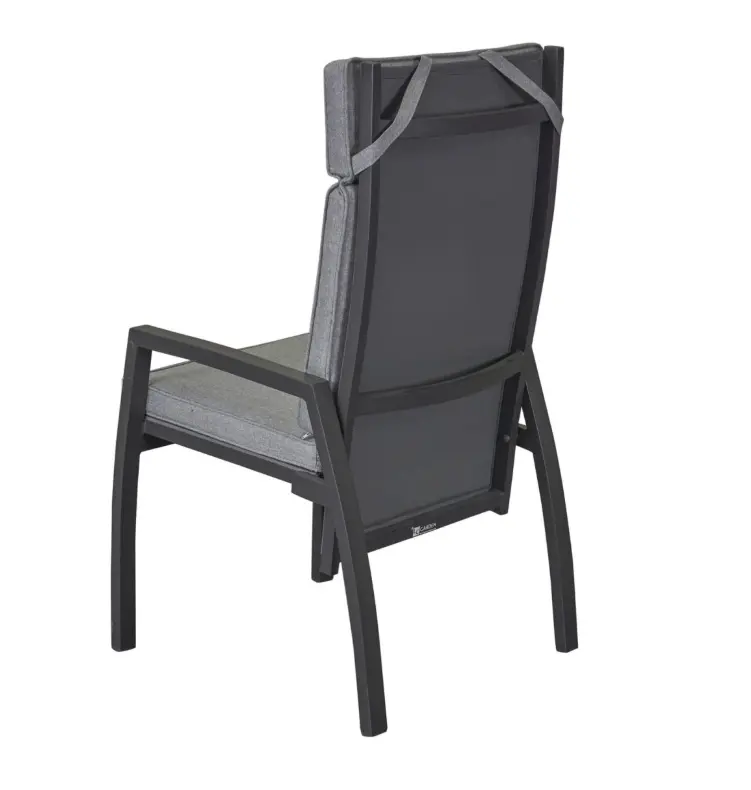 LC Garden Positionsstuhl Sondrino Anthrazit/Hellgrau ca. 58x72x110 cm