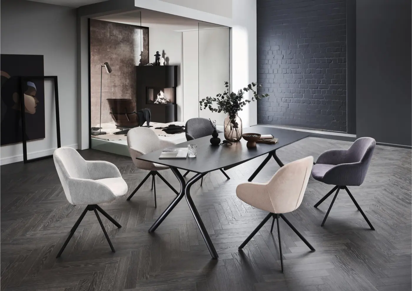 Niehoff Schalensessell Dacapo Grey drehbar ca. 60x83x64 cm