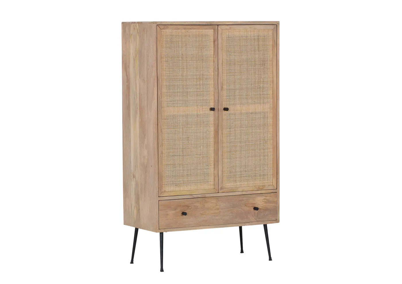 Gutmann Highboard Liam natur/ schwarz