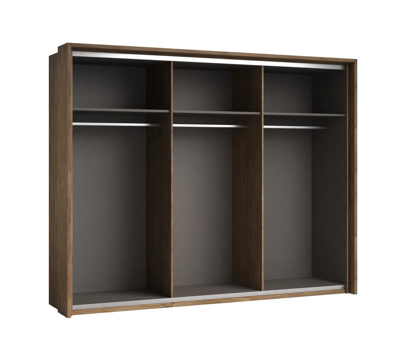 Kleiderschrank Pol Power Schrank LINEA Bartex Eiche/ Graphit