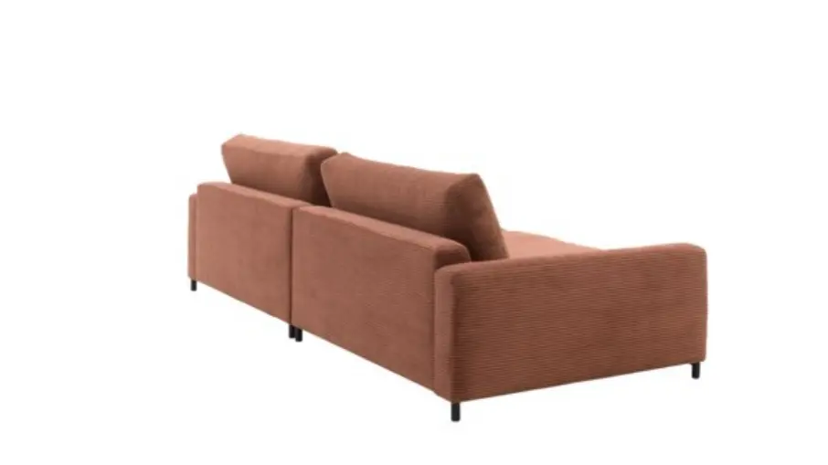 Roomio No. 4100 Garnitur 3-Sitzer Cord rusty, ca. 274x125 cm