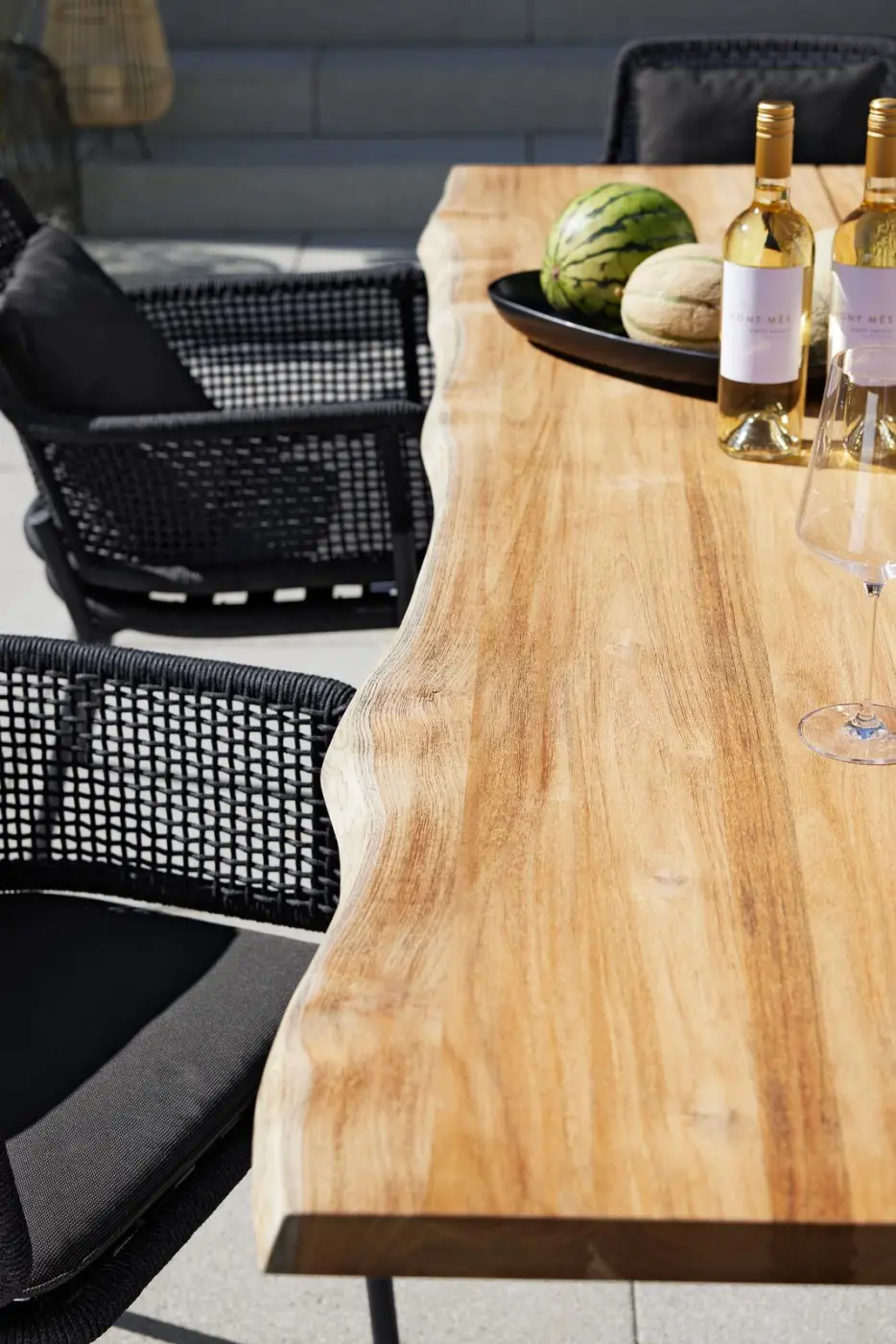 Interliving Tisch Serie 7002 95x76x220 cm Anthrazit