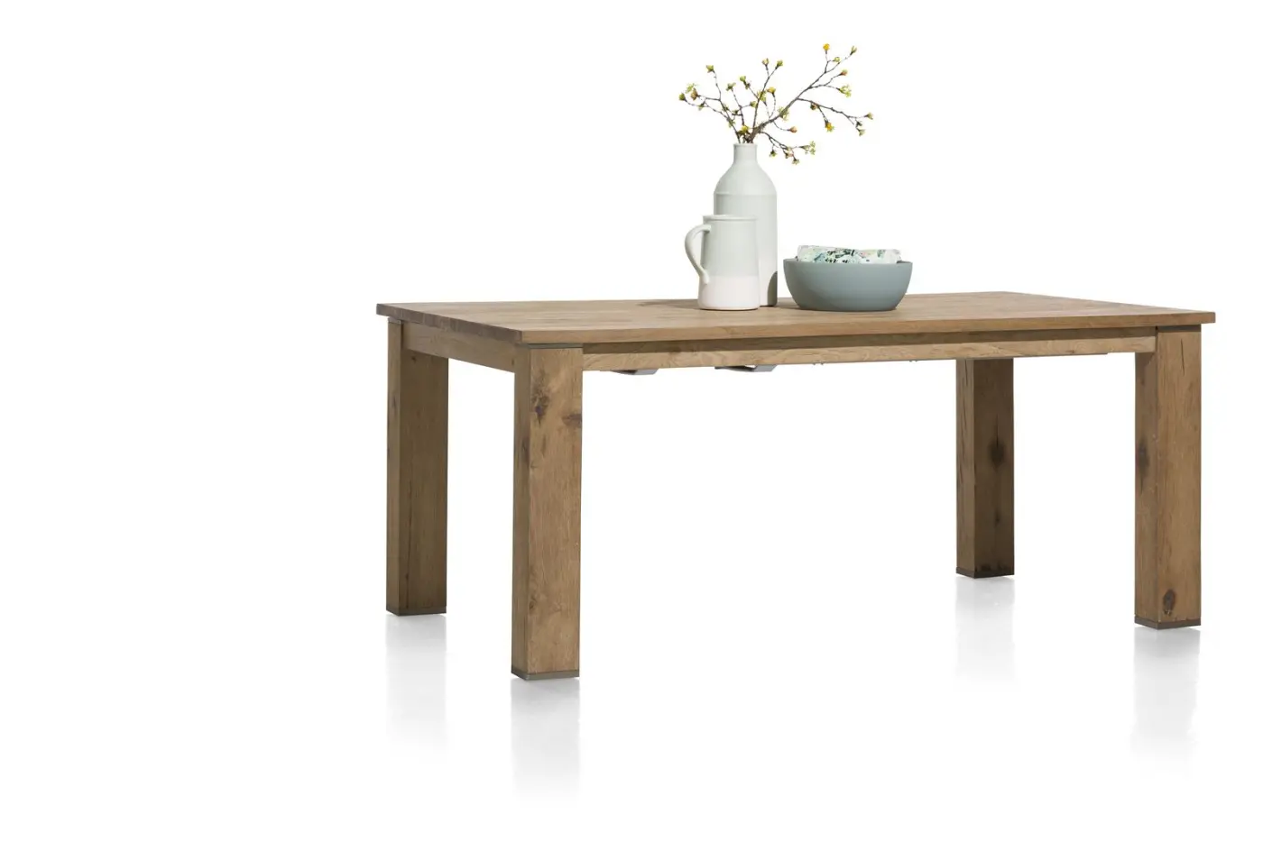 Habufa Ausziehtisch Canova 39598RWB, Eiche Railway braun furniert, ca.100x180(-240)x77 cm