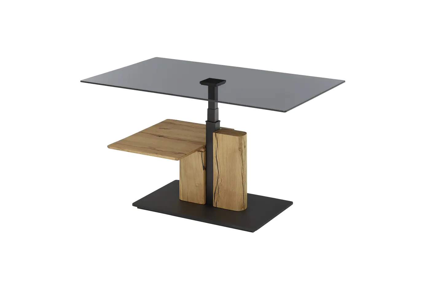 ABP Couchtisch Delmas Eiche msssiv mit Lift ca. 105x45x65 cm