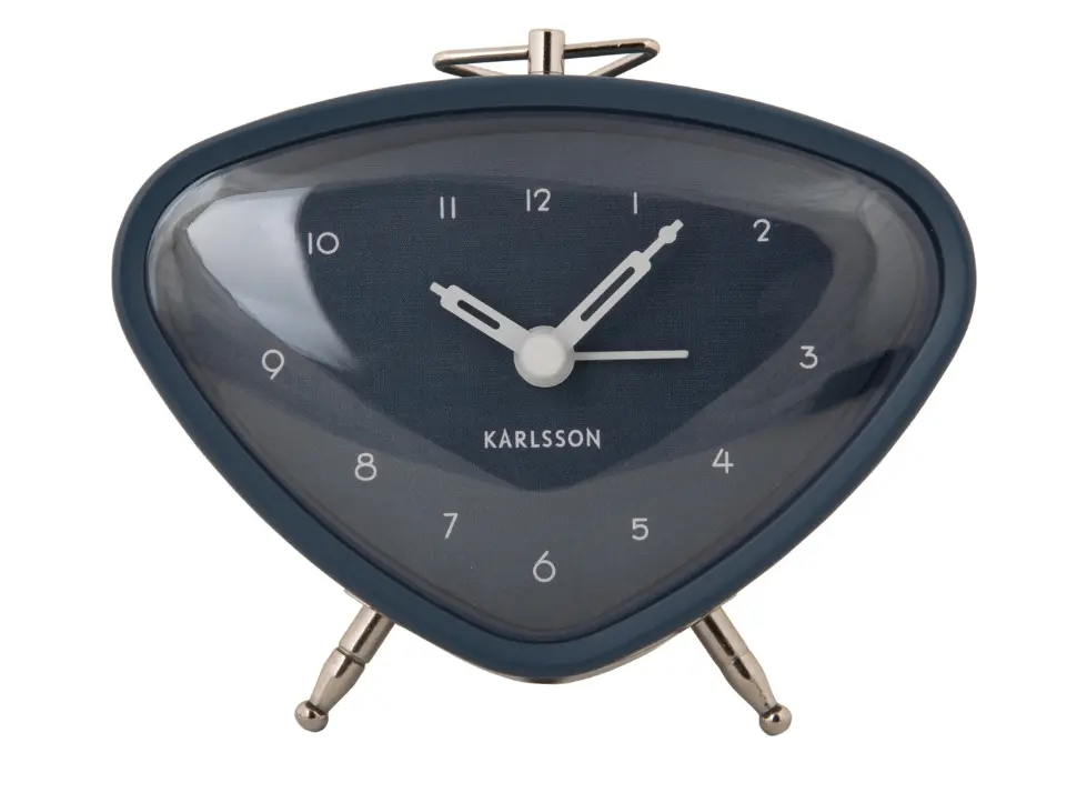 Karlsson Alarm Clock Triangle Dark Grey 11,4x9,3x4,8 cm