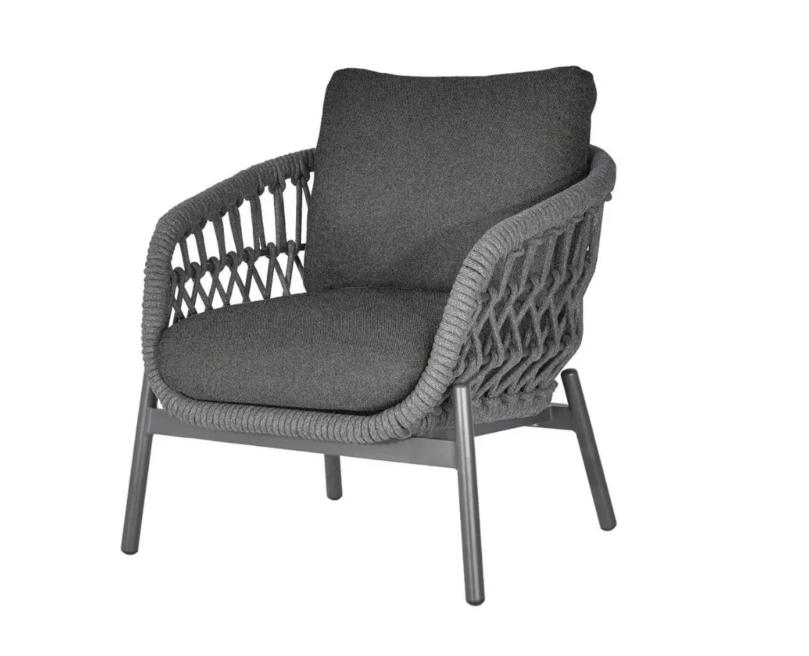 LC Garden Living-Set Bari 3-tlg. Dunkelgrau/Anthrazit LC Garden Living-Set 249821 Bari 3 tlg. Anthrazit / Dunkelgrau
