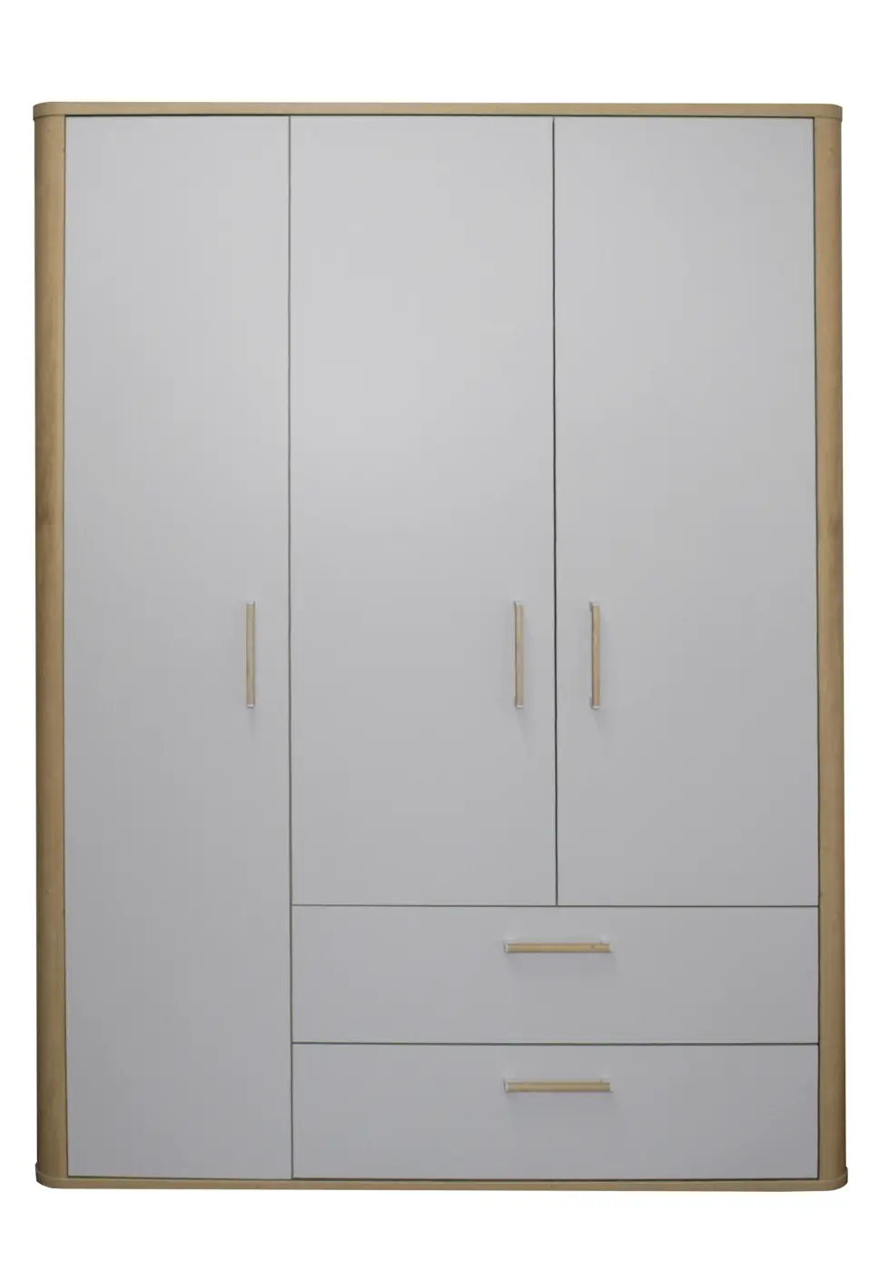 Mäusbacher Kleiderschrank Lilly asteiche / kreidegrau matt lack