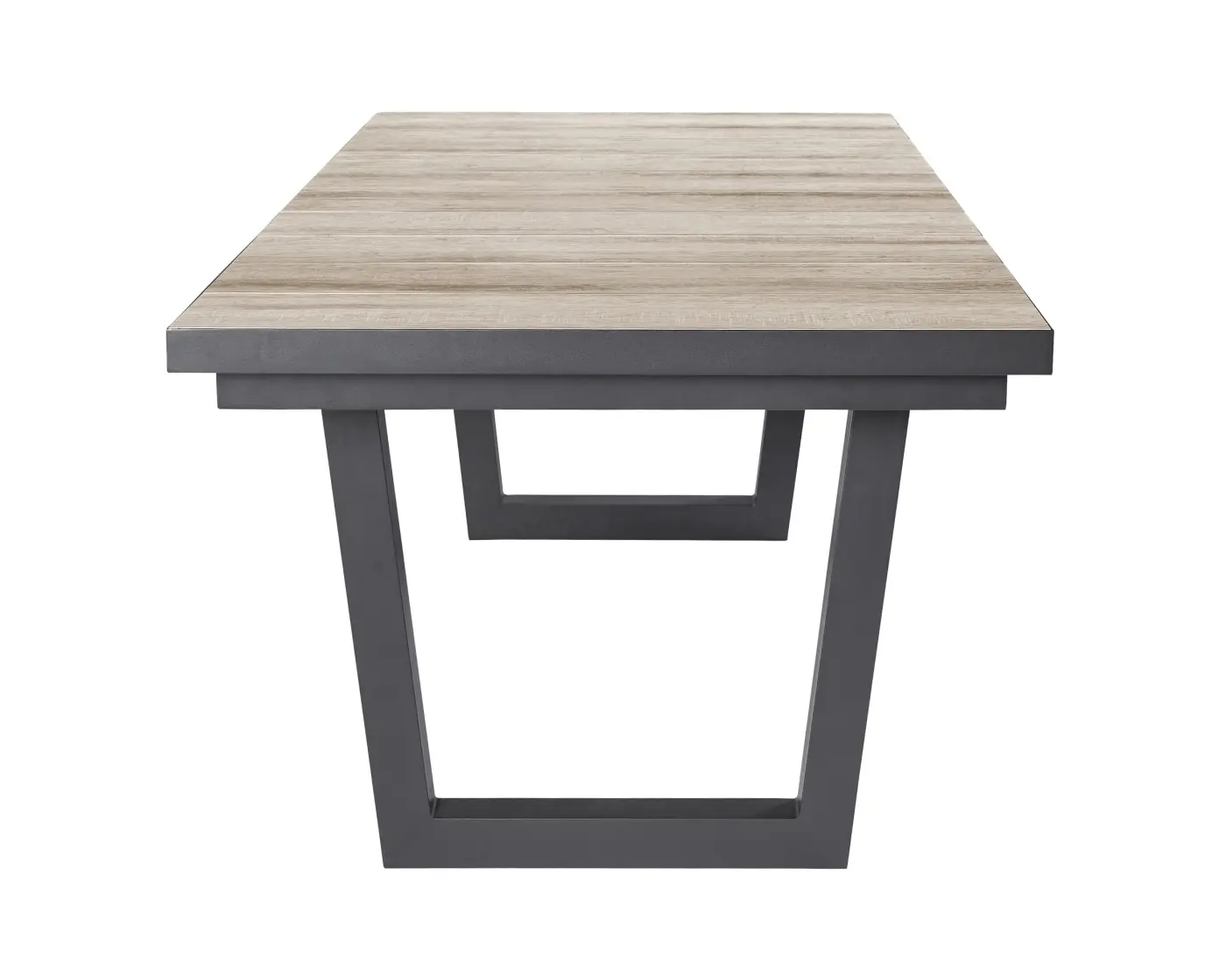 LC Garden Ausziehtisch Komido Teak natur 200/260x100x76 cm Anthrazit