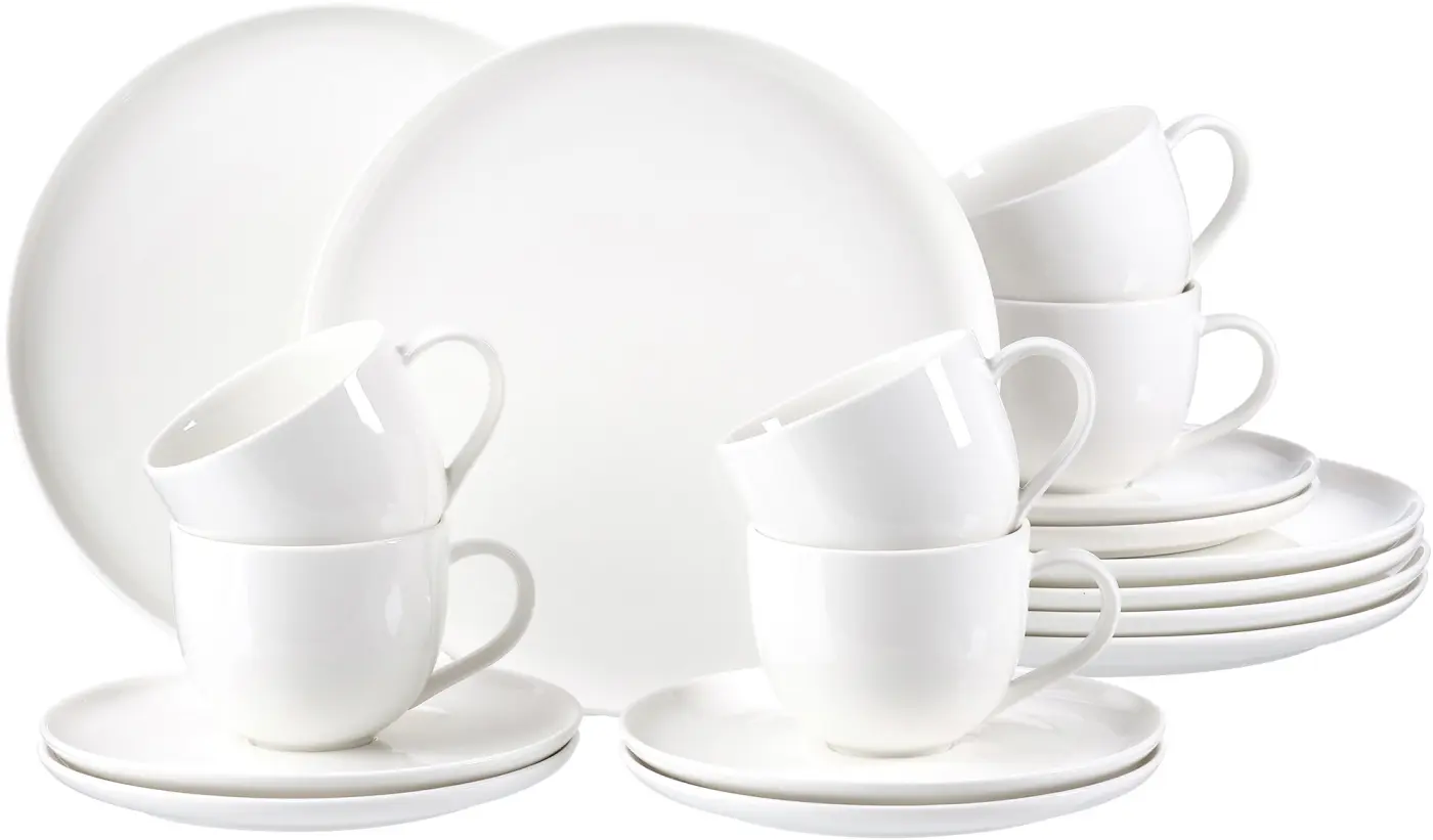 Ritzenhoff Kaffeeservice Skagen 18-tlg. Weiß