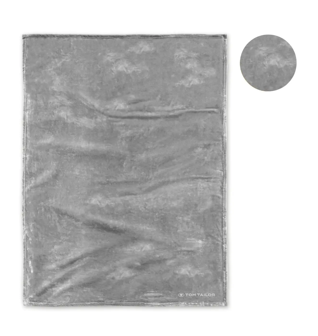 Tom Tailor Angorina-Fleece Wohndecke light grey 1x 150x200 cm