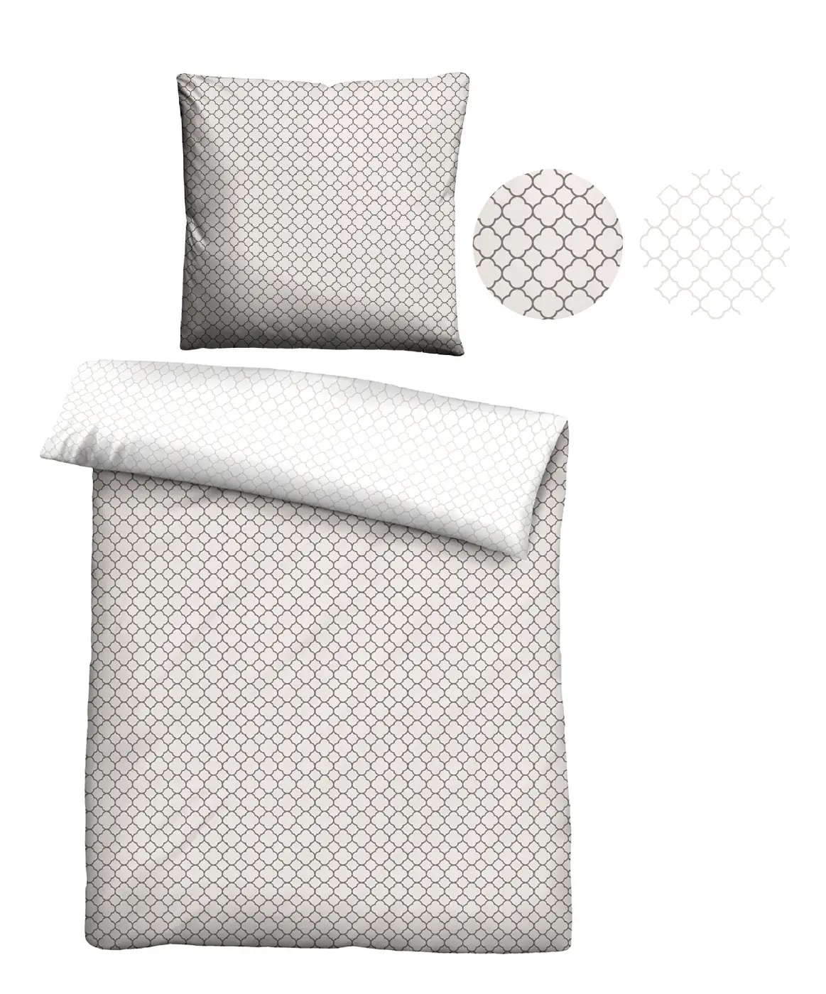 biberna Mako-Satin Bettwäsche taupe 1x 155x220 cm + 1x 80x80 cm biberna Mako-Satin Bettwäsche taupe 1x 155x220 cm + 1x 80x80 cm