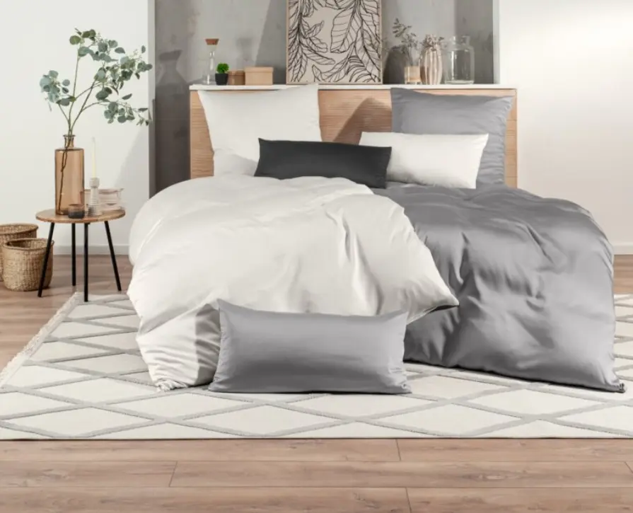 Cosima Bettwäsche Tencel Elodie Creme ca. 155x220 cm & 80x80 cm