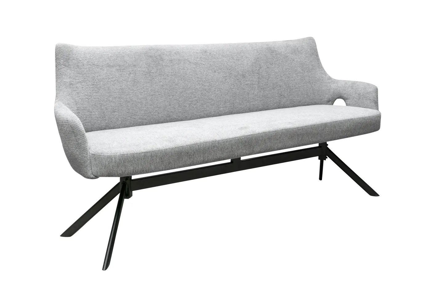 LC Wholesaler SitzbankLivrono Hellgrau ca. 180x88x62 cm