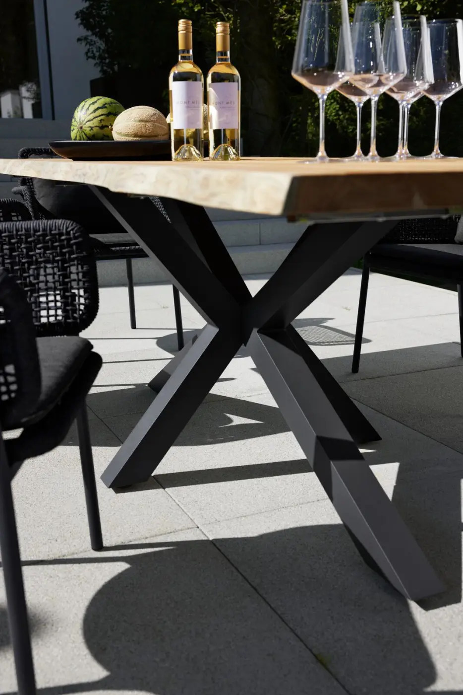 Interliving Tisch Serie 7002 95x76x220 cm Anthrazit