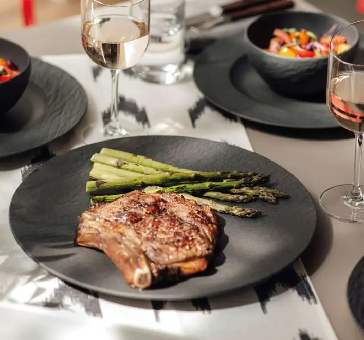 Villeroy & Boch Gourmetteller Manufacture Rock schwarz