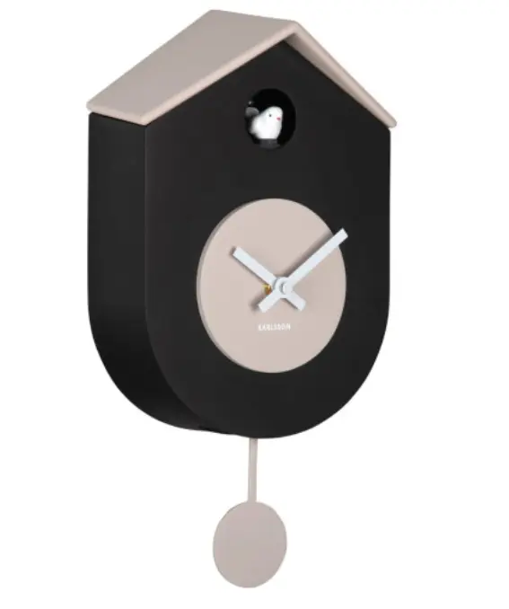 Karlsson Wall Clock Schwarz/Grau ca. 17,5x33x9 cm