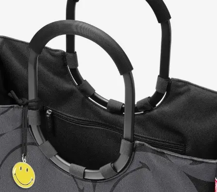 Reisenthel Loopshopper L Smiley grey  ca. 46x26x20 cm