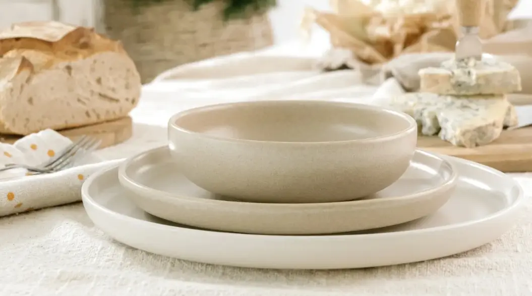 CreaTable Tellerset 12-tlg Uno Toscana beige creme