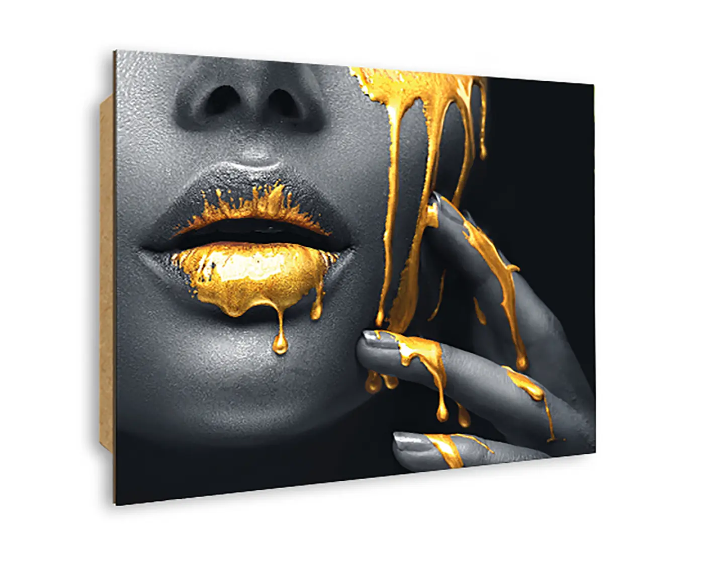 ars graphica Mini-Panel - Mini-Panel: Golden Lips
