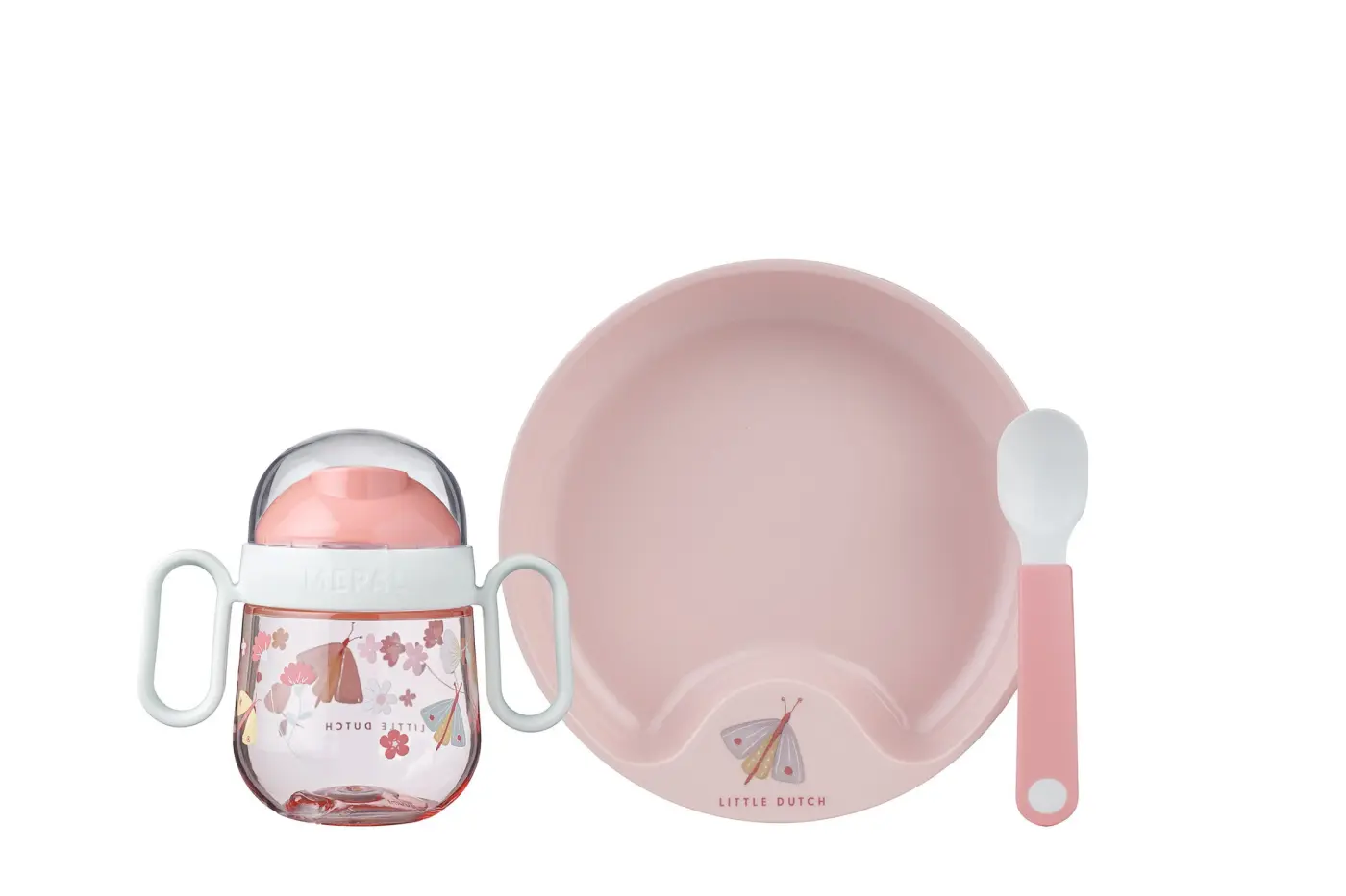 Mepal set babygeschirr mio 3-teilig - flowers & butterflies