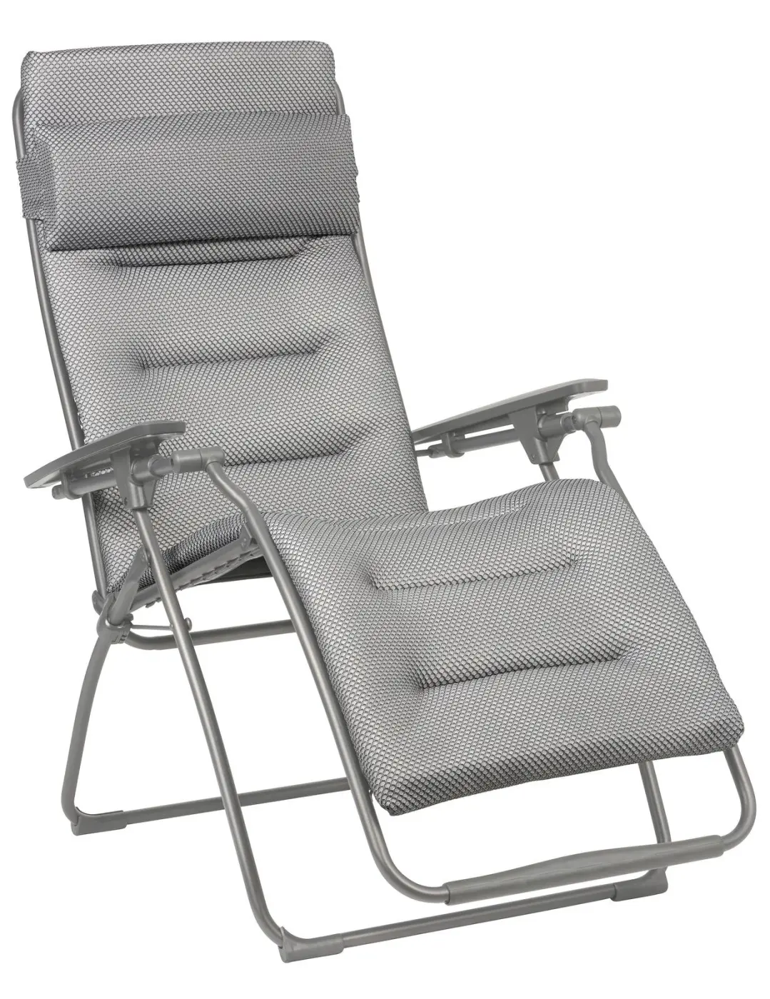 Lafuma Relax-Sessel Futura B Comfort silber/Hellgrau, inkl. Kopfpolster