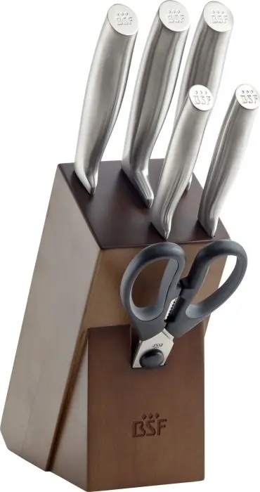 Zwilling Messerblock 7 tlg HolzfarbenöEdelstahlfarben