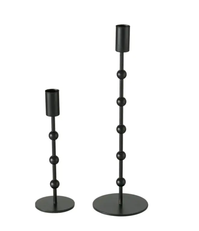 Boltze Kerzenleuchter Kimberly schwarz 30 cm
