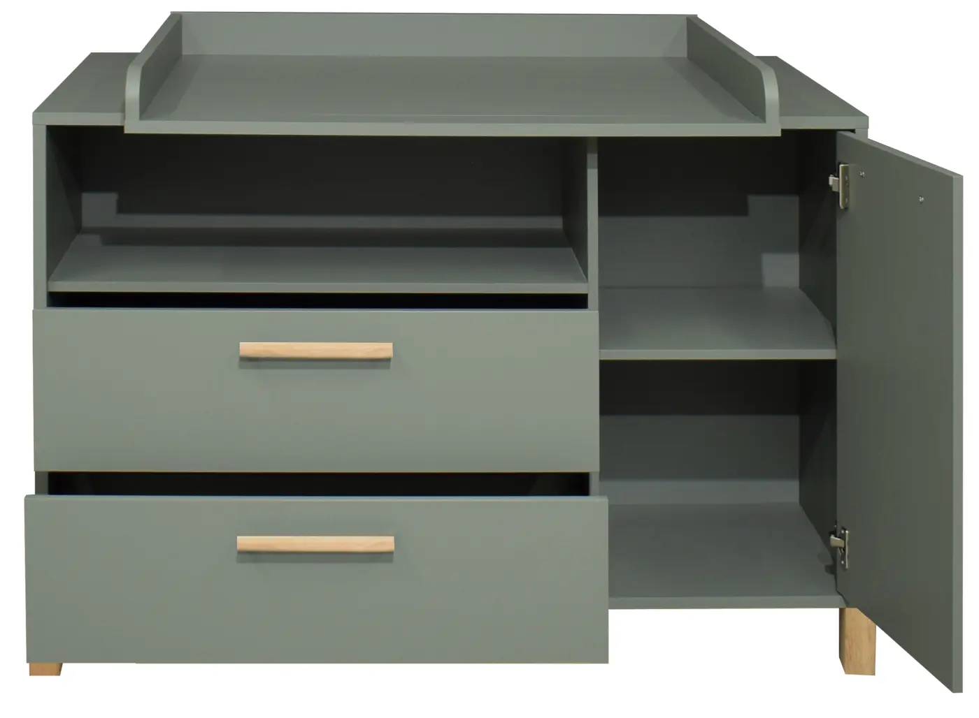 Mäusbacher Wickelkommode Oli pine green matt lack