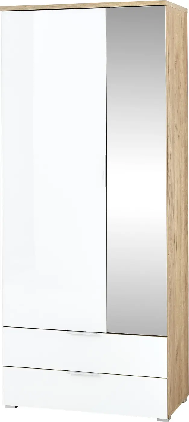 Germania Garderobenschrank 3974 242 Navarra Eiche Nb./weiß