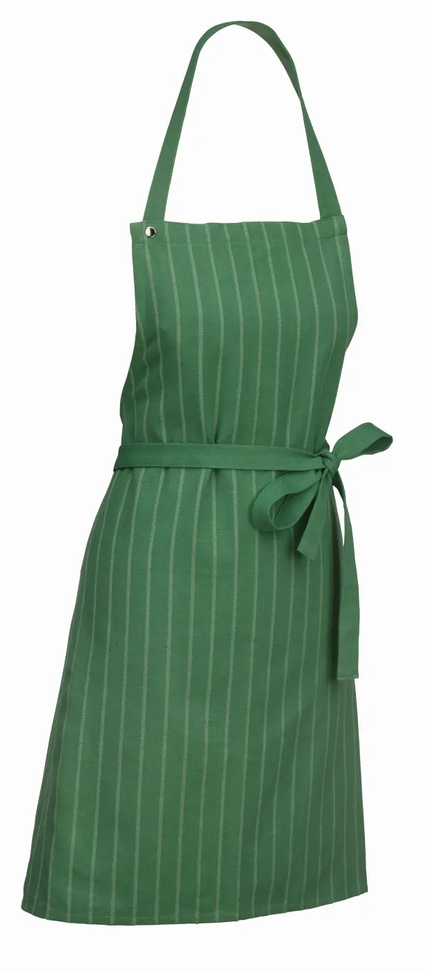 Kela Schürze Cora Grün mit Streifen 80x67 cm