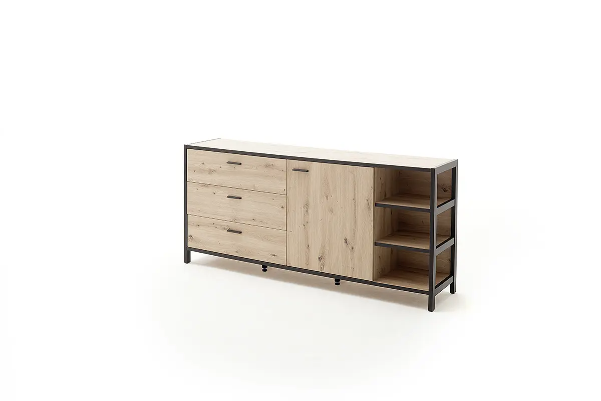 MCA Sideboard Balkeneiche - anthrazit ca.180x83x40 cm
