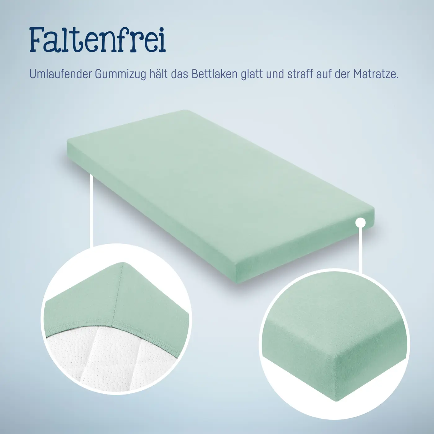 Zöllner Spannbetttuch Jersey salbei