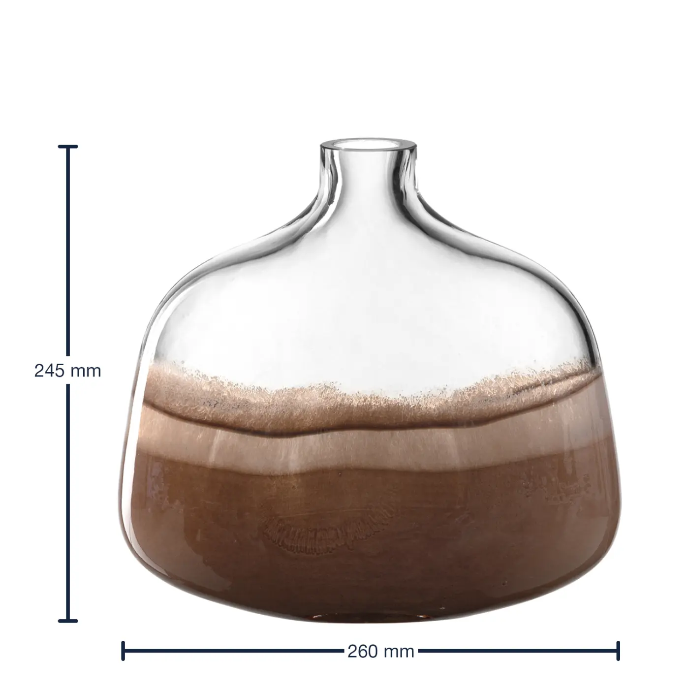 Leonardo Vase CASOLARE 24,5 cm braun