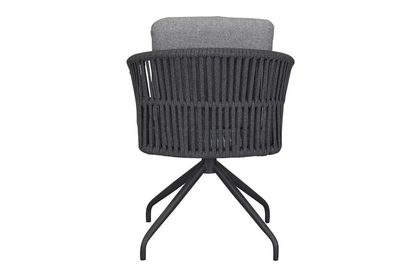 LC Garten-Drehstuhl Genau Rope Anthrazit ca. 61x77x59 cm