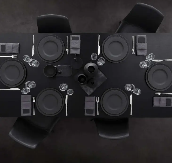 Villeroy & Boch Speiseteller Manufacture Rock 27 cm schwarz