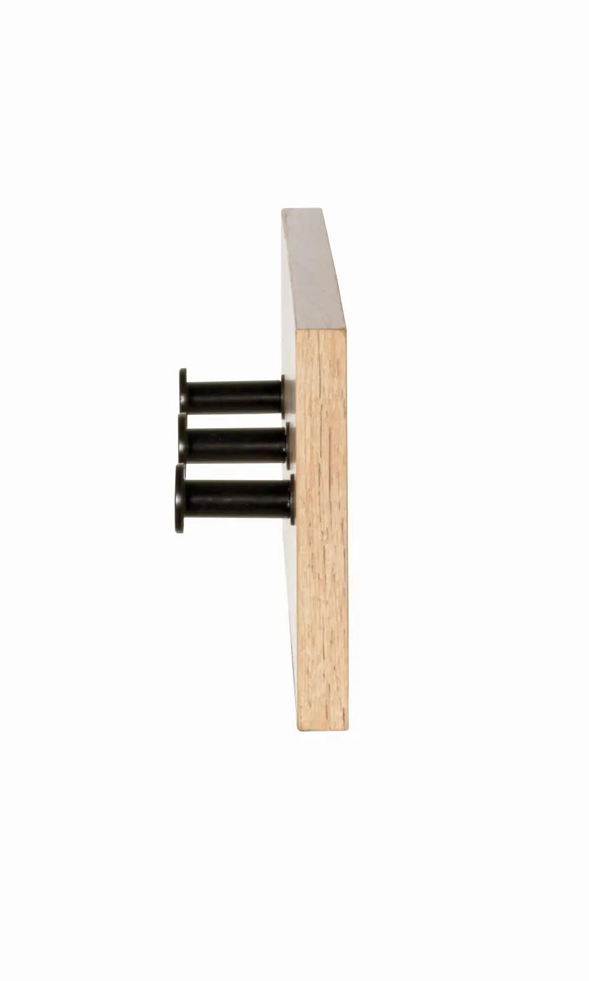 HAKU Garderobenleiste Parma 1 eiche, schwarz