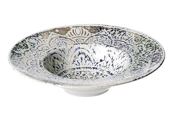 Ritzenhoff Gourmetteller Luigi 28 cm Beige/Blau/Grün