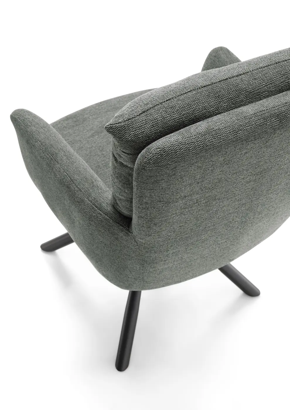 Stolkom Armlehnenstuhl Sofia Grau 180 Grad drehbar ca. 61x93x66 cm