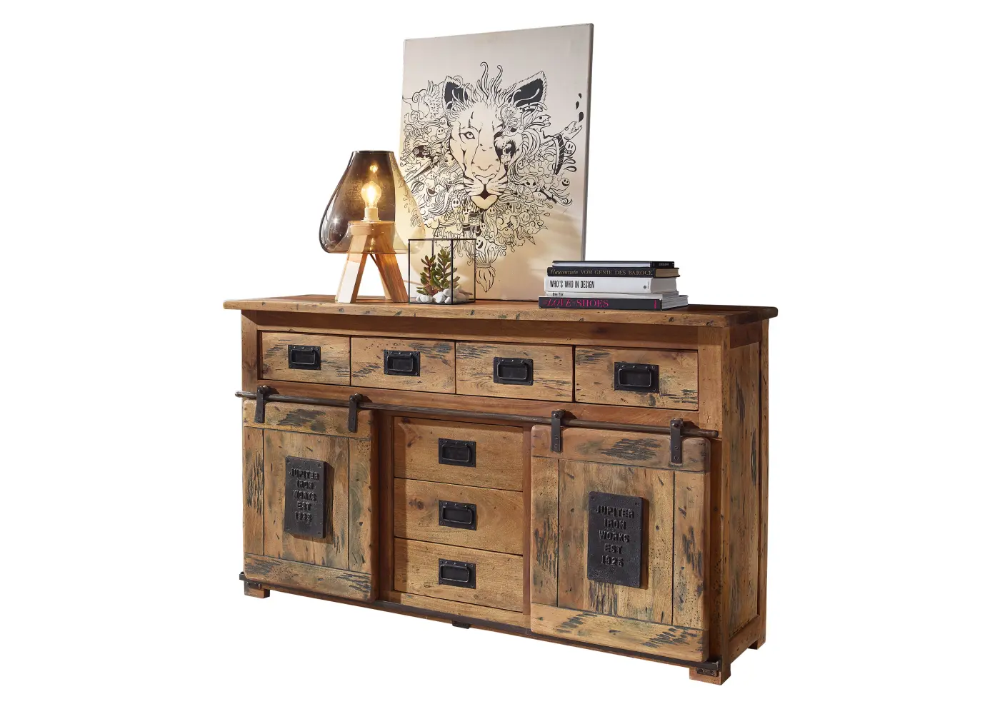 3S Frankenmöbel Sideboard Mango lackiert ca. 150x90x45 cm