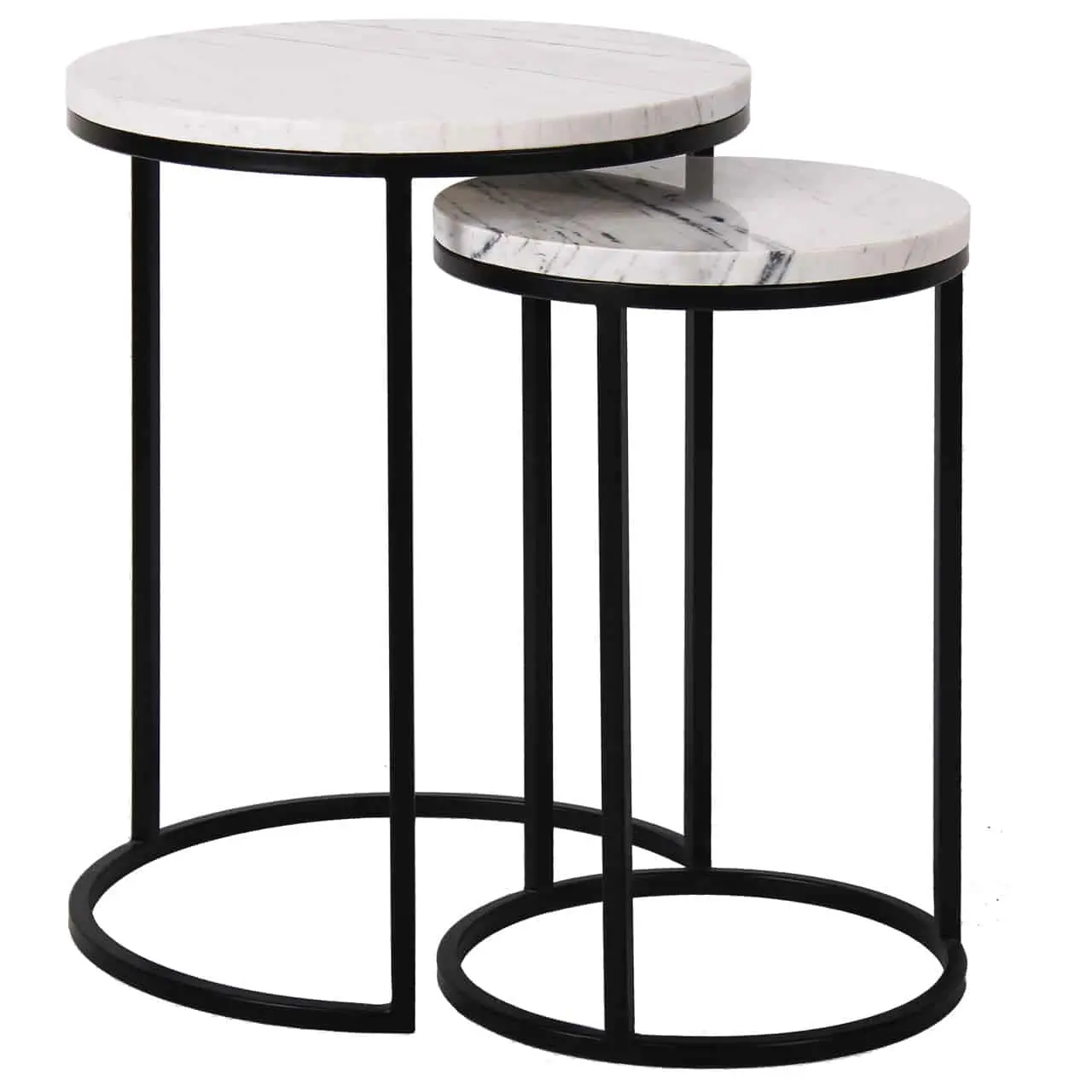 Richmond Interiors End table Lexington set of 2 (White)