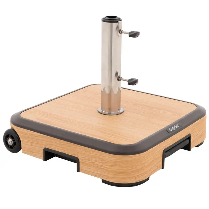 doppler AluWood Trolley Sockel 50kg, mit Rollen 85897AWGT 51 51