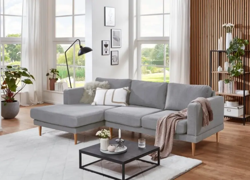 Sun Garden Ecksofa Gotha Grau ca. 239x82x161 cm