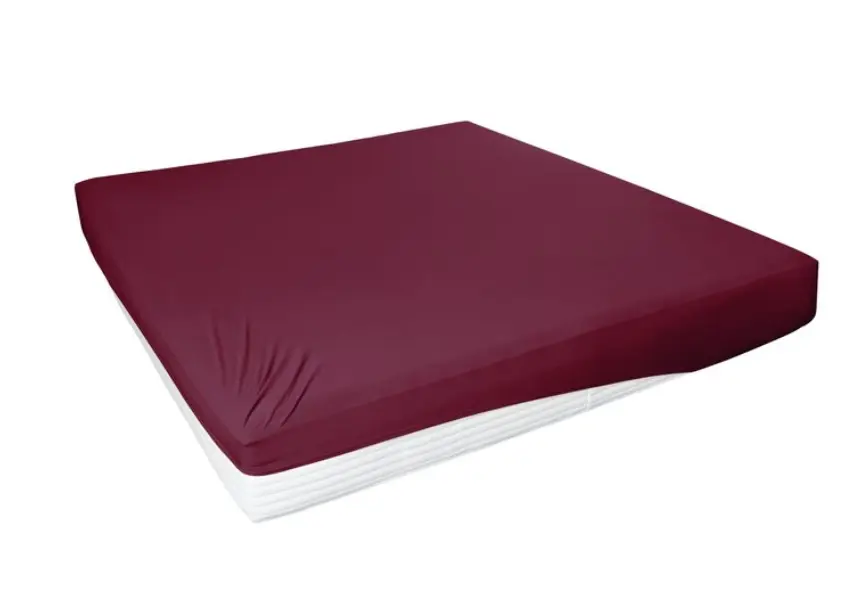 Hahn Haustextilien Spannbetttuch Bordeaux 150x200 cm