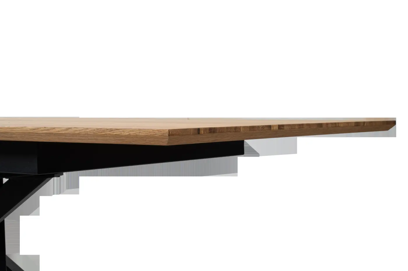 360 Grad Furniture Esstisch Eiche klar lack/MDF ausziehbar ca. 140-200x100x76 cm