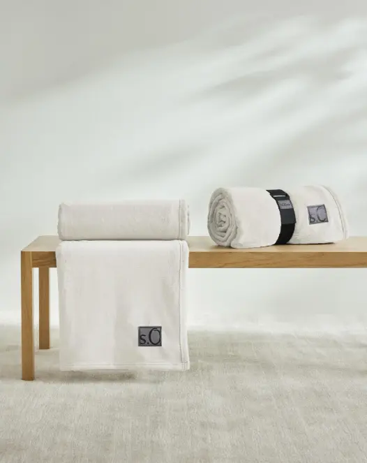 S.Oliver Kuschelsoft Decke Wollweiß ca. 150x200 cm