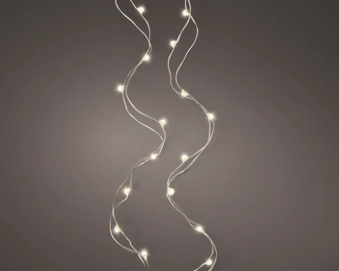 Kaemingk Micro LED Strangbeleuchtung BO Indoor silber/warmes weiss 295 cm
